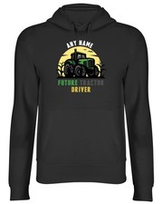 Personalised Future Tractor Driver Farming Farm Hoodie Mens Womens Hooded Top