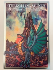 Mint 1973 Rolling Stones Cardiff Castle Poster – Limited Edition #206/230