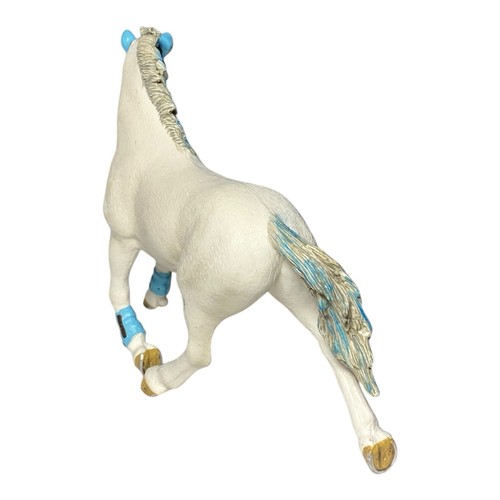Schleich White grey Blue Hanoverian Horse Stallion 2013 D-73527 - Picture 5 of 7