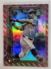 2025 Topps Holiday Sal Frelick Red Candy Cane Stocking Stuffer SSP