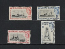 S7573   Falkland Islands   1964   Battle of the Falklands   4v.   MNH