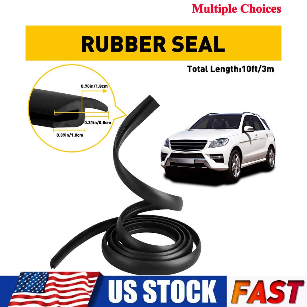 Universal 3m H-shaped Rubber SUV Body Car Gap Filling Sealing Strip Molding Trim