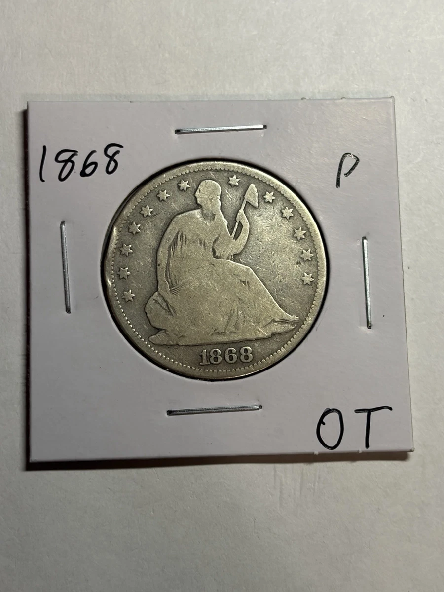 1868 年坐姿自由女神美国半美元银币(1839-1891) | eBay