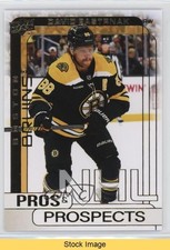 2024-25 Upper Deck Extended Series Pros & Prospects Gold David Pastrnak READ o1h