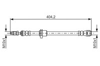 Bosch Bremsschlauch VA 1987481679