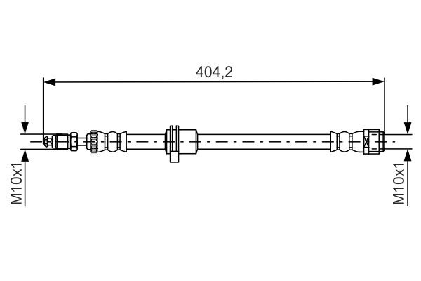 Bosch Bremsschlauch VA 1987481679-image