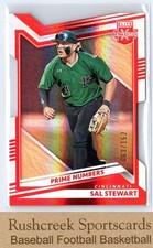 2022 Panini Elite Extra Edition #32 Sal Stewart /152 Prime Numbers B Die Cut