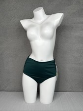 Anne Cole Navy Convertible High Waist Swimwear Bikini Bottom Women s M NWT