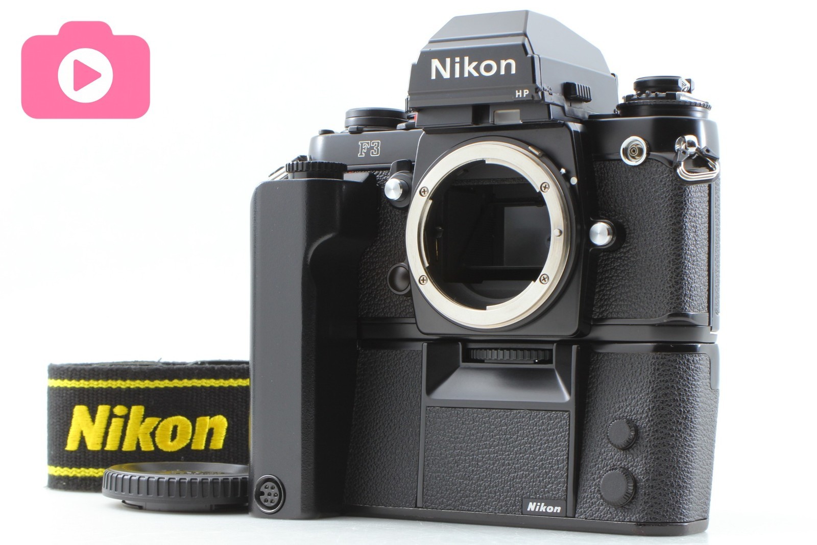 Reserved[ MINT ] Nikon F3 HP F3HP MD-4 MF-6 35mm SLR Film Camera Body From JAPAN
