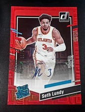 2023-24 Panini Donruss - Rated Rookie Seth Lundy #294 Choice Red Signatures /99