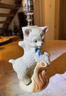 Vintage Ceramic Lamb Lamp Rewired Original Hardware Included Works Animal MCM — photo 9