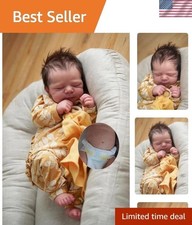 18'' Full Silicone Reborn Baby Doll - Realistic, Posable Anatomically Correct
