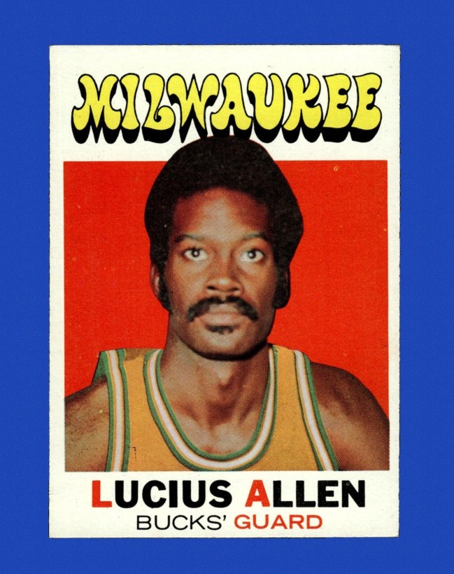 1971-72 Topps Set-Break # 27 Lucius Allen EX-EXMINT *GMCARDS*