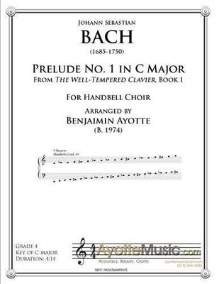 Bach - Prelude No. 1 in C Major for handbell choir 