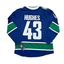 Vancouver Canucks Jersey Small Quinn Hughes Blue NWT Hockey