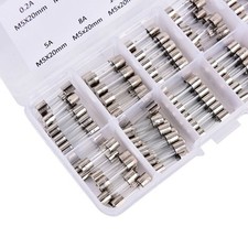 Hot Sale Household Glass Fuses Kit 100pcs 0.2A-20A 100pcs 16*12*2.1cm 250V
