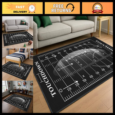 Football Area Rug 3'x5' - Non-Slip Sports Field Carpet for Bedroom  Game Room D