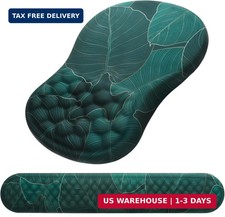 Ergonomic Mouse Pad with Wrist Support and Keyboard Wrist Rest Set  Memory Foam