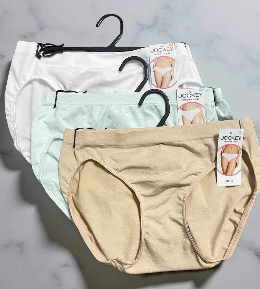 Ropa interior para mujer Jockey suave y brillante sin costuras hipster y bikini nueva Foto 3 de 4