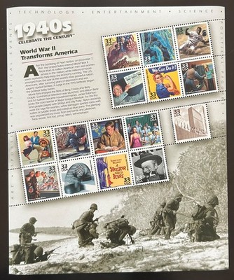 USA Bogen Celebrate the Century   1940s  postfrisch
