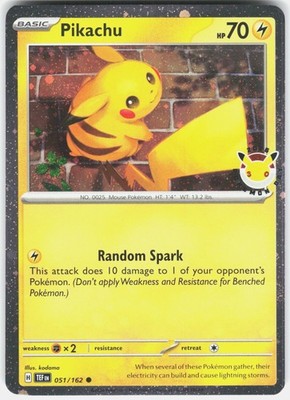 Pikachu (Pokemon Day 2026) Holofoil Miscellaneous Cards & Products 051/162 NM