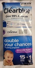 Clearblue Easy Ovulation Kit 15 Ovulation Tests 1 Pregnancy Test Exp 07/16/27