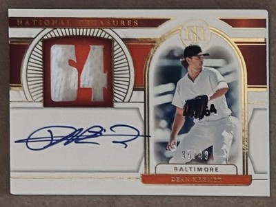 2021 Panini National Treasures - Dean Kremer (RC) Patch Auto /49 #SN-DK   O's