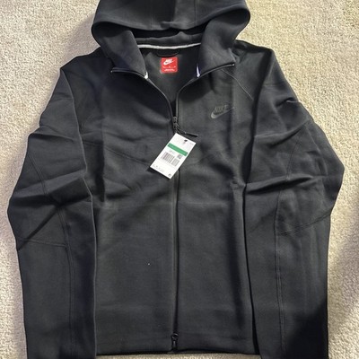 Nike Sportswear Tech Fleece Full-Zip Hoodie Black FB7921-010 Size