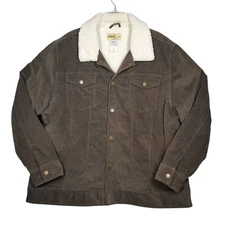 Orton Brothers Courduroy Jacket Coat Chore Trucker Sherpa Fleece Lined Mens 2XL