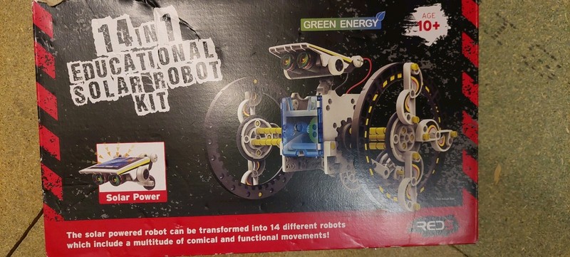 Solar Robot Kit 14 in 1 Mechanical and Scientific Educational Toy New In Box