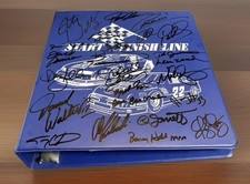 Dale Earnhardt Sr Signed NASCAR Card Binder DAlison AlanK NeilB JJohnson Pearson