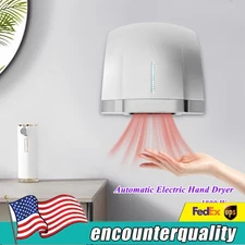 Commercial Hand Dryer, Automatic Electric Hand Dryer 1800W High Speed 110V US