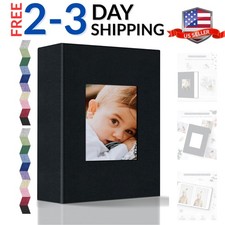 Photo Album 4x6-100 Photos Photo Books with 100 Vertical Pockets,Linen Cover ...