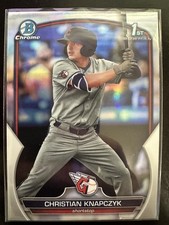 2023 Bowman Draft #BDC-180 Christian Knapczyk Chrome Refractor 1st Bowman Rookie