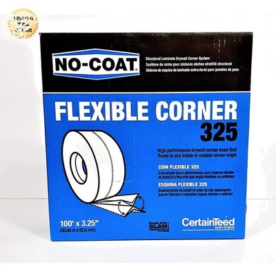 CertainTeed No-Coat Flexible Drywall Corner Tape 100' x 3-1/4'' White