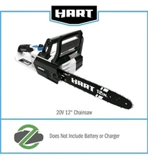 NEW HART HGCS021 20-Volt 20V 12-Inch Cordless Chainsaw - Tool Only