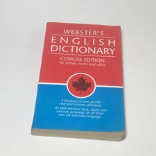 Webster's English Dictionary Concise Edition - paperback n/a