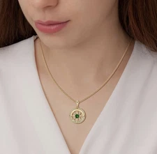 Engraved S925 Compass Necklace - Gift for Wife, Girlfriend, and Daughters