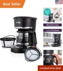 Fully Automatic Coffee Maker - 5-Cup Capacity, Compact Design & Easy Pour Carafe