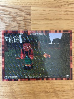 Panini Minecraft Create Explore Survive 2023 Don Nr.64 Pixel Holo Card