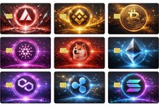 Crypto Bitcoin Ethereum Doge Credit Card Skin Debit Card Sticker