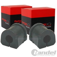 2X Metzger 17Mm Stabilager Hinten Beidseitig Passend FÜR Opel Signum Vectra