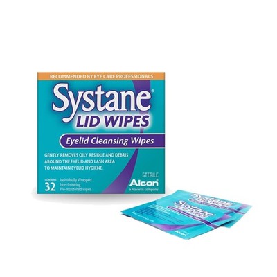 Travel-Size Eyelid Cleansing Wipes - 32 Unit