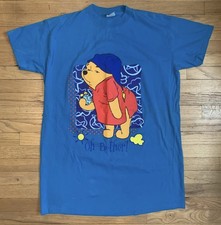 Vintage Disney Winnie the Pooh Oh Bother Sleeping Pajama Oversized Shirt OS