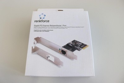 Renkforce 645810 Network Card 1Gbps Gigabit LAN 1Gbps PCI-Express 1 Port