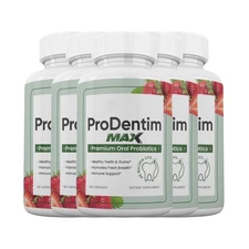 5-Pack ProDentim MAX Capsules, Prodentim Supplement for Teeth & Gums-300 Capsule