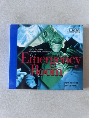 IBM Emergency Room DOS CD-ROM PC Game Ages 12+ Vintage 1995