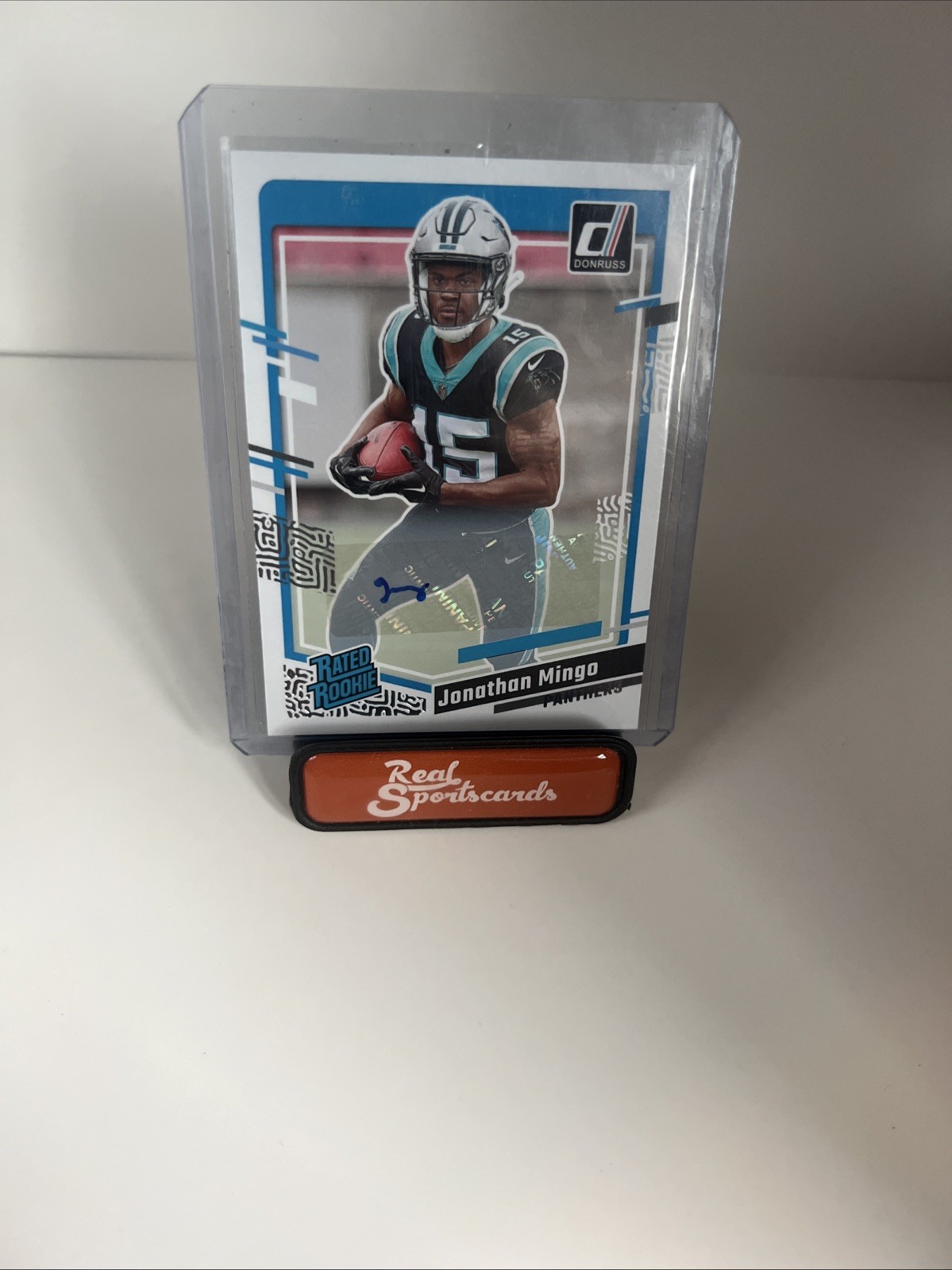 2023 Panini Donruss Jonathan Mingo Rated Rookie AUTO RC #312 Panthers