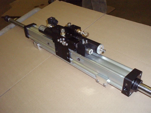 TECNAIR PNEUMATIC DUAL AIR CYLINDER WITH SOLENOID  # 50BC1XXM200   200mm STROKE