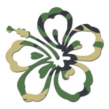 Hibiscus Flower Tropical - Decal Sticker - Multiple Patterns Sizes - Ebn370